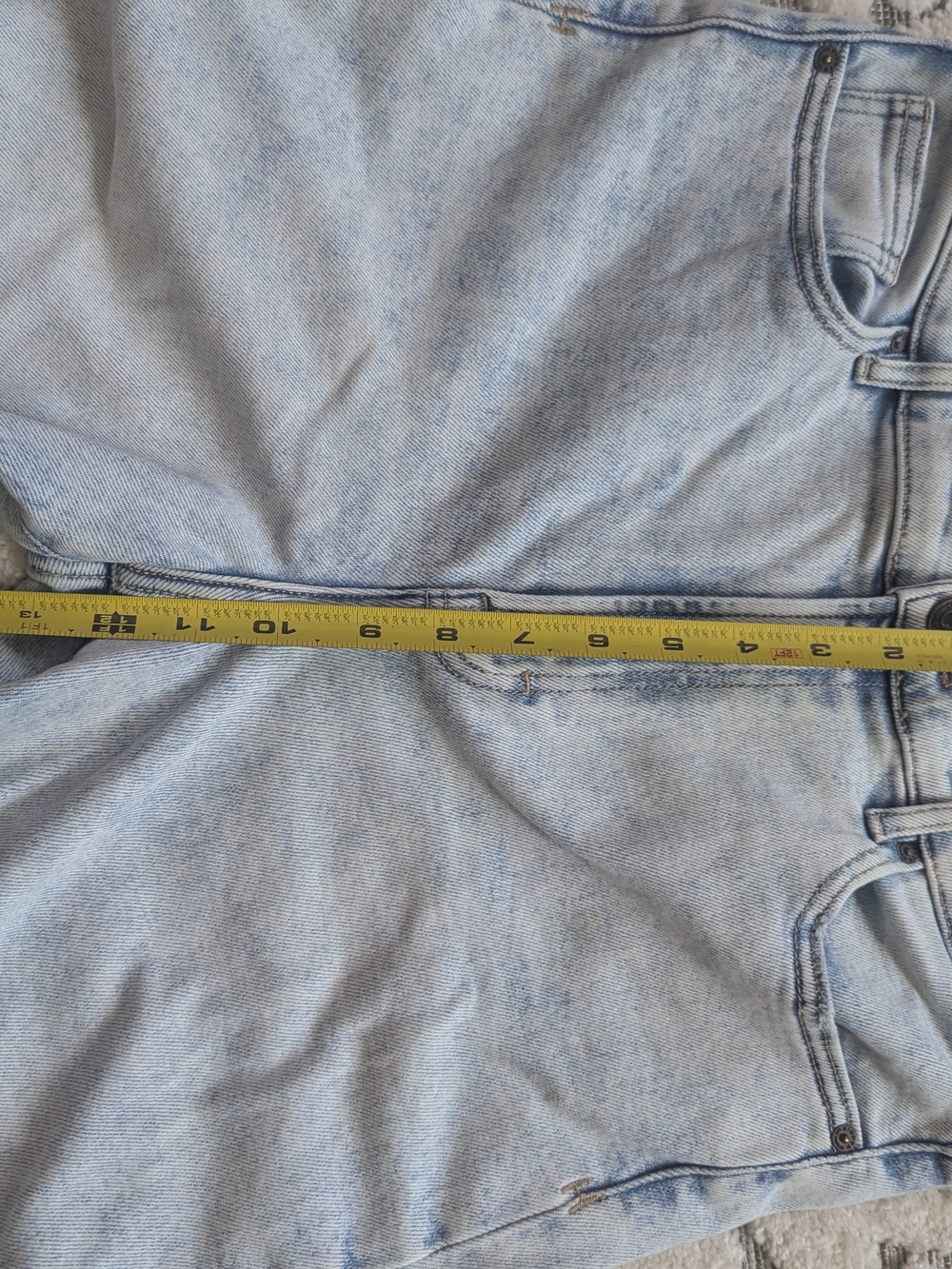 Sz 29 Light Wash Distressed Women's Jeans - Light Blue - Picture 6 of 6